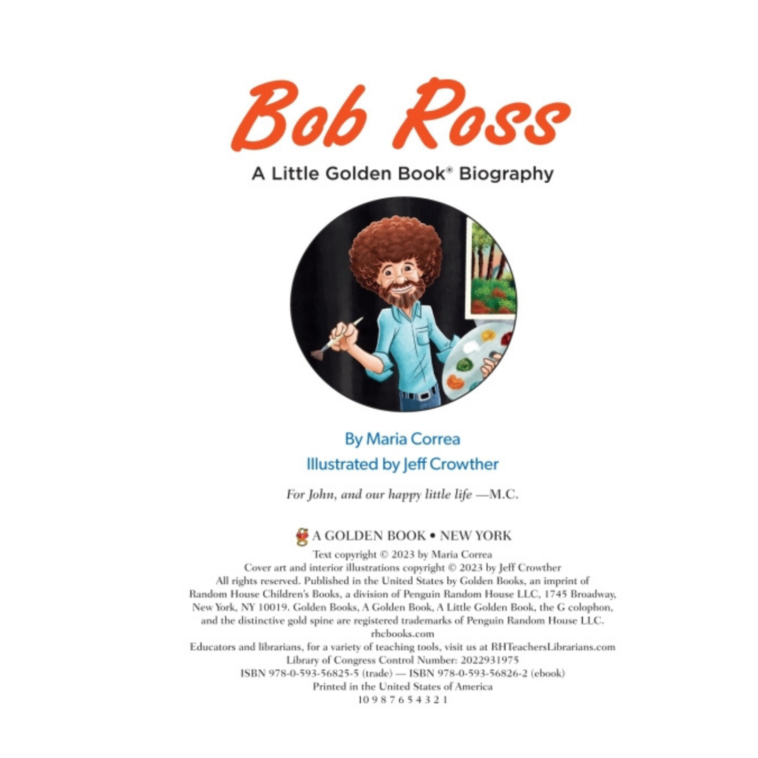 Little Golden Book Bob Ross
