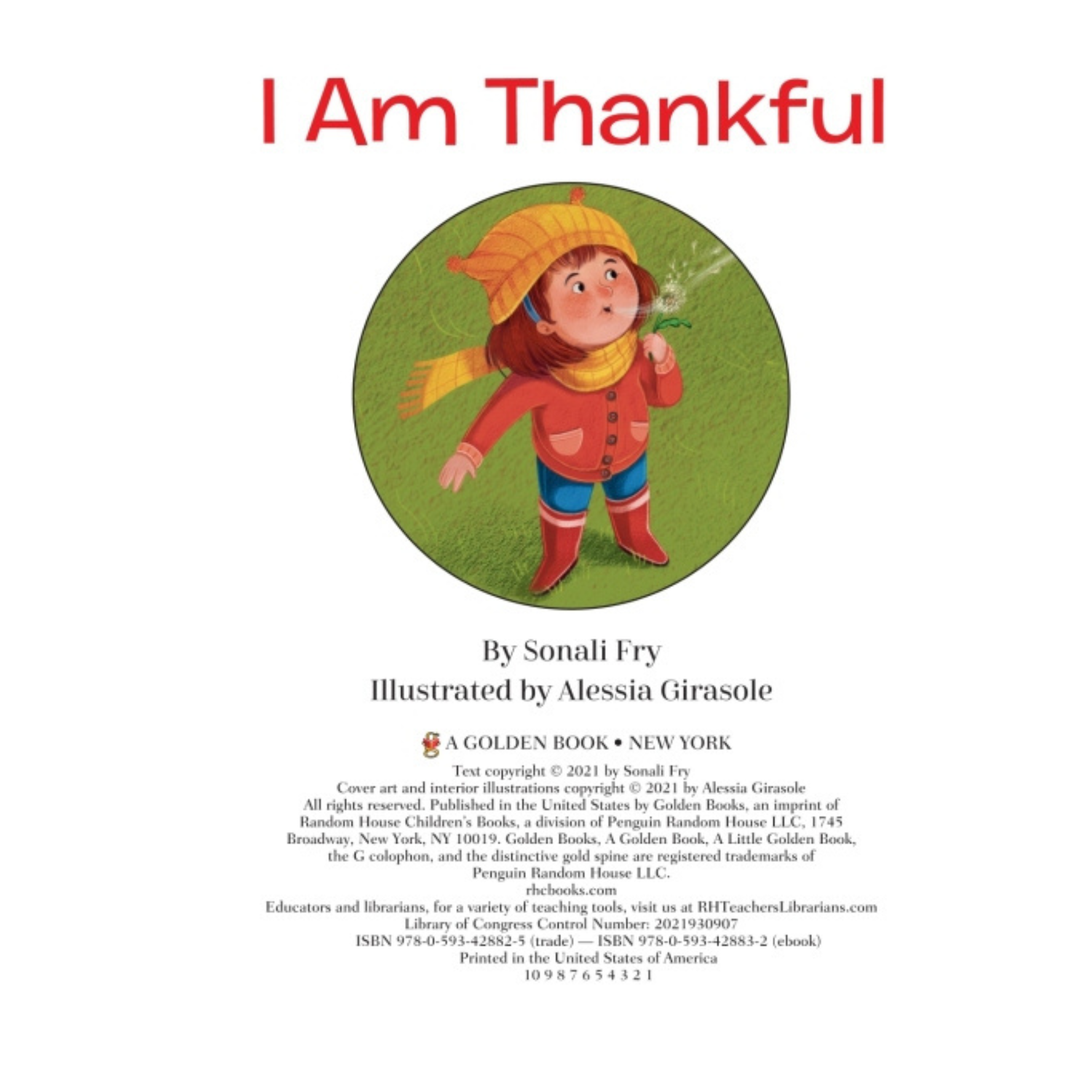 Little Golden Book I Am Thankful