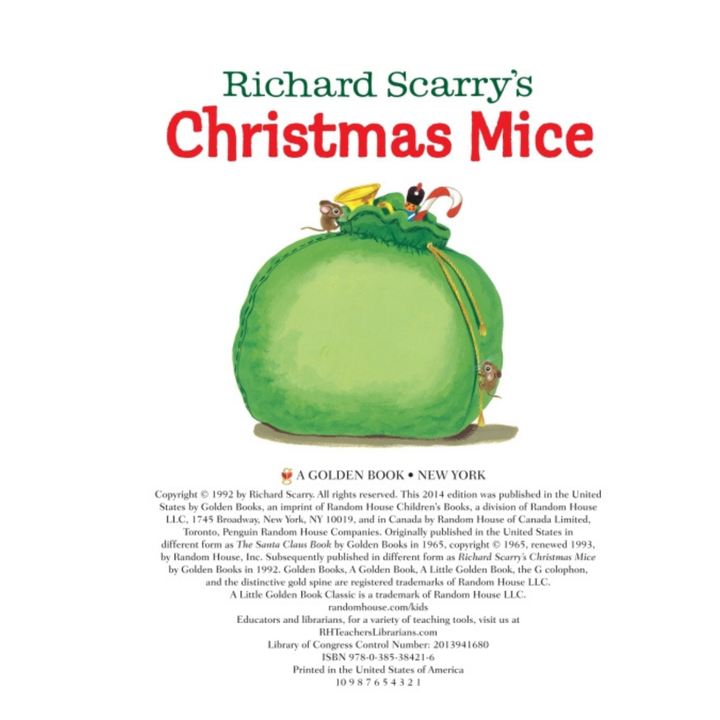 Little Golden Book Christmas Mice
