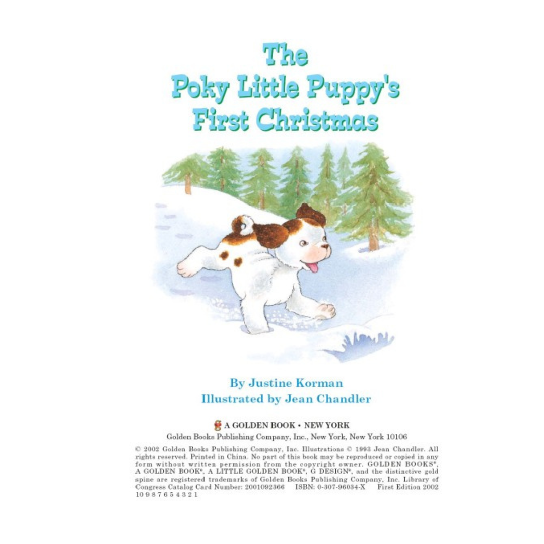 Little Golden Book Poky Little Puppy's First Christmas