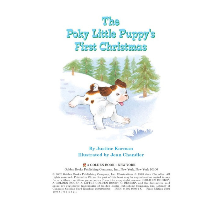 Little Golden Book Poky Little Puppy's First Christmas