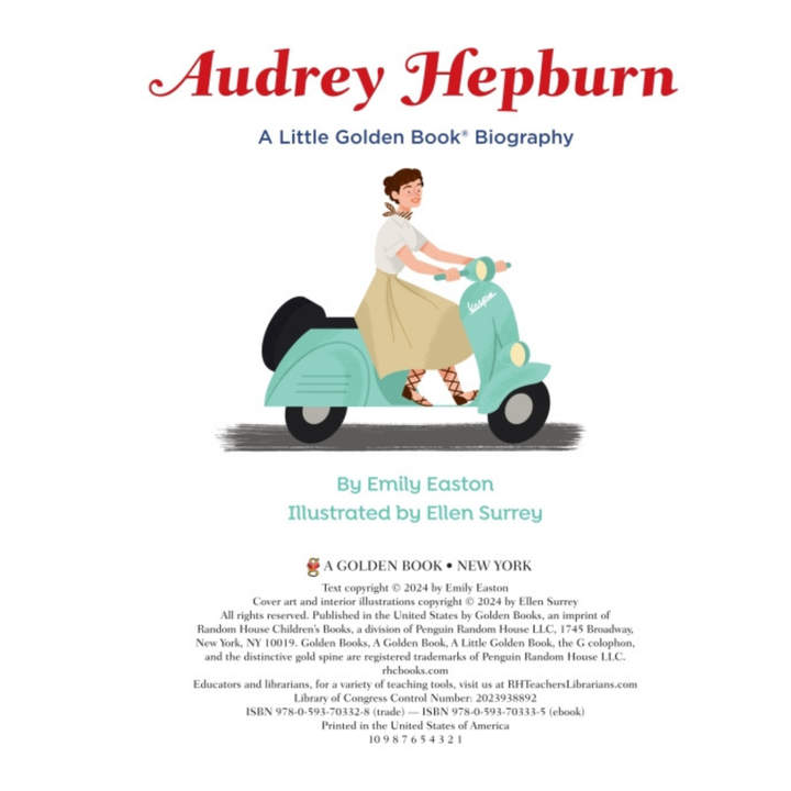 Little Golden Book Audrey Hepburn