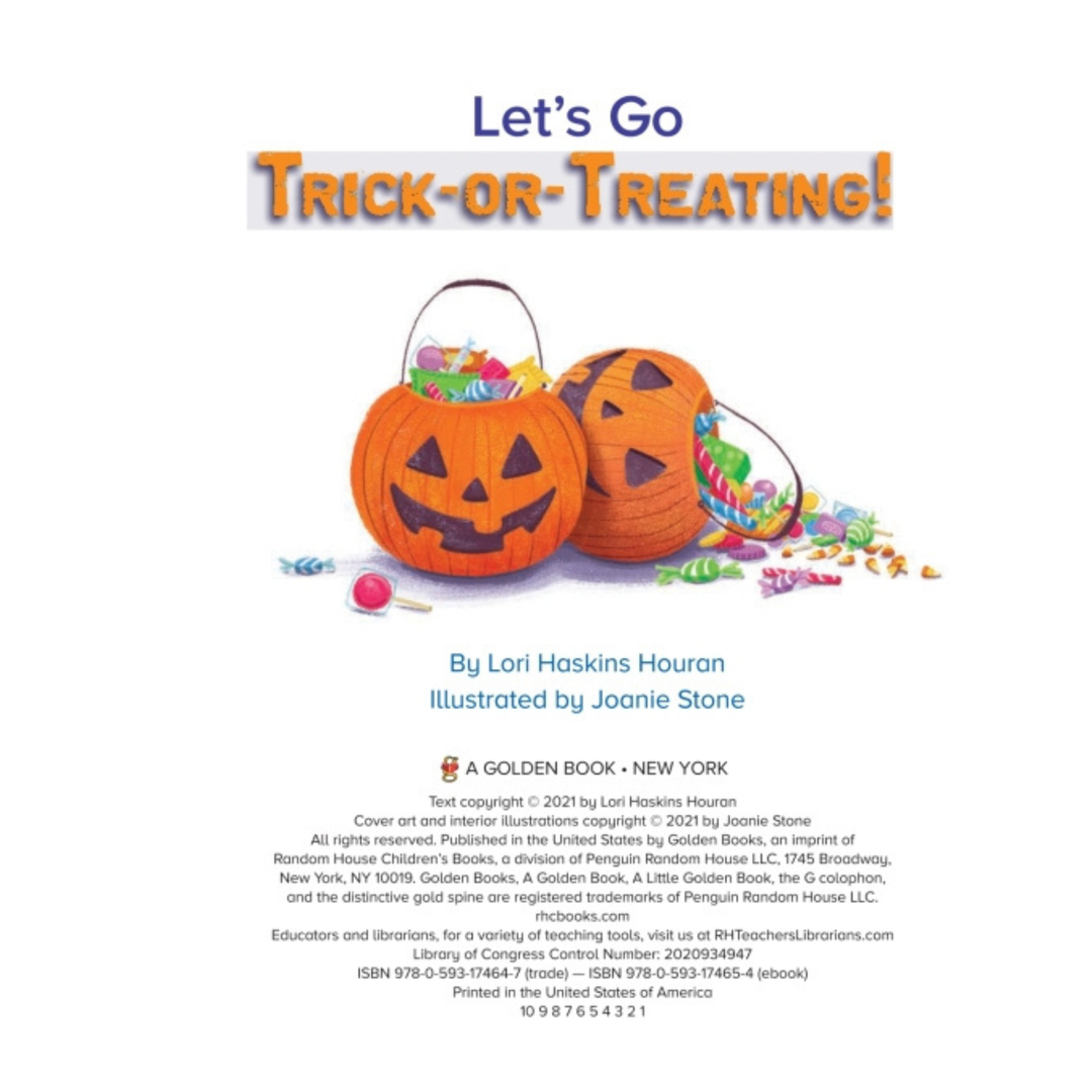 Little Golden Book Lets go Trick or Treat