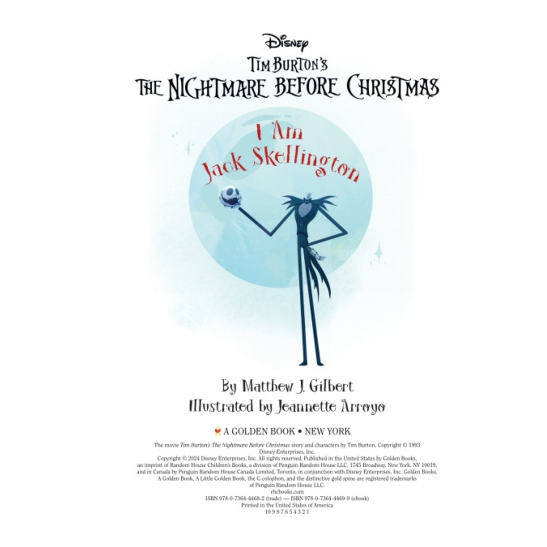 Little Golden Book I Am Jack Skellington