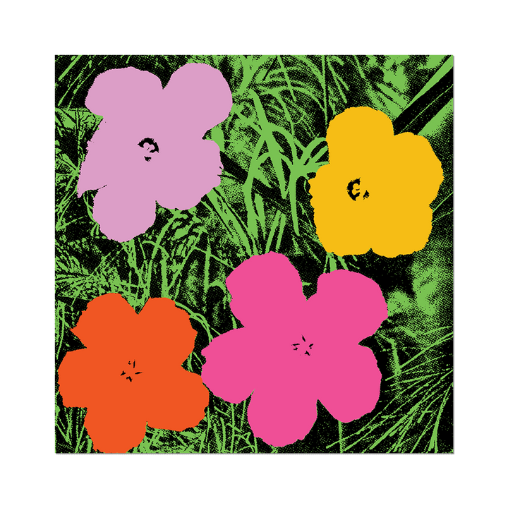 Flowers by Warhol - Die-Cut Sticker (Summer)