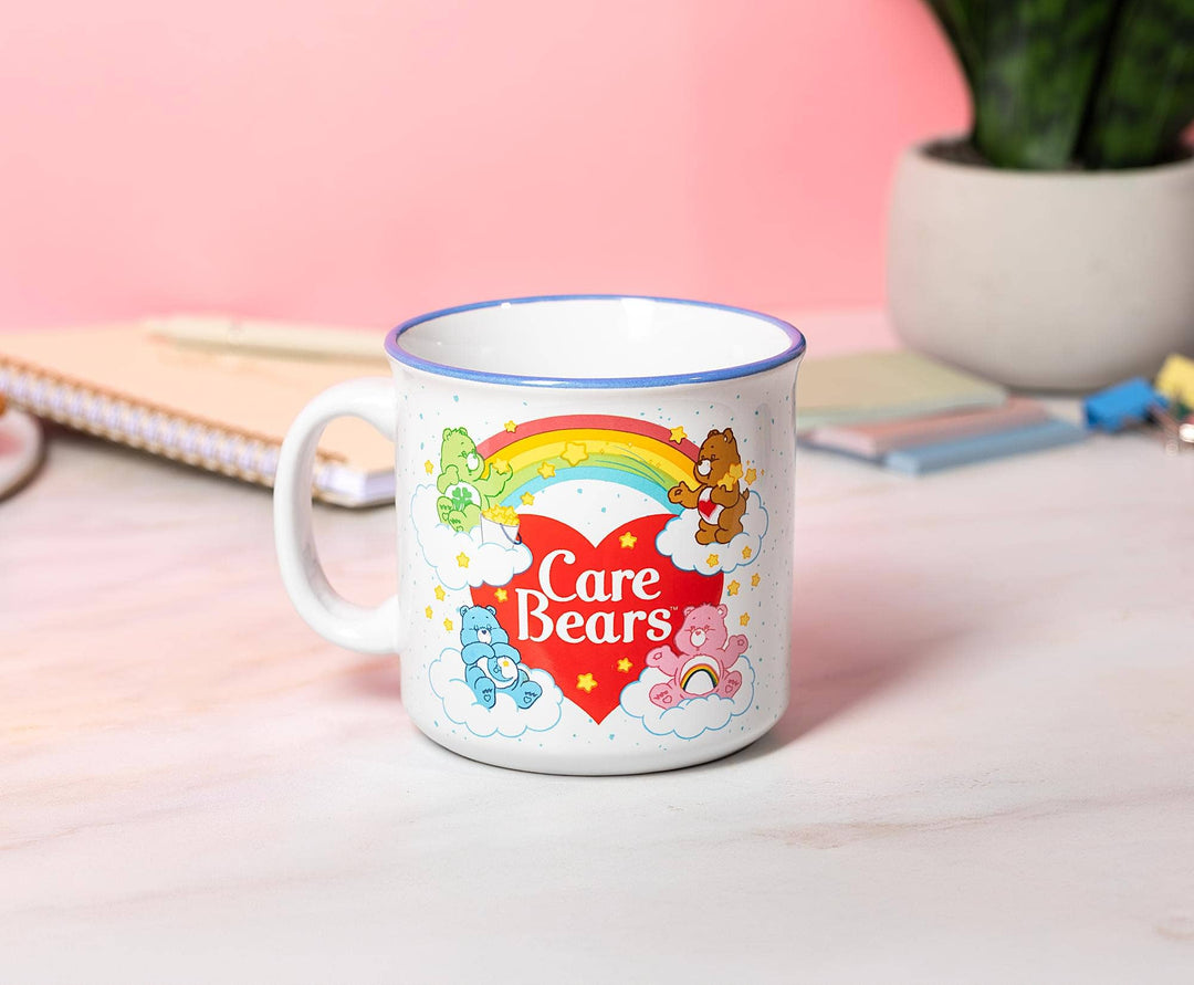 Care Bears Rainbow Heart Logo 20 Ounce Camper Mug