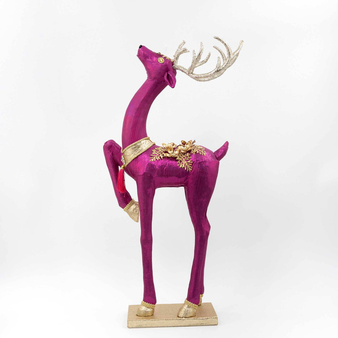 27in Purple Deer Prancing