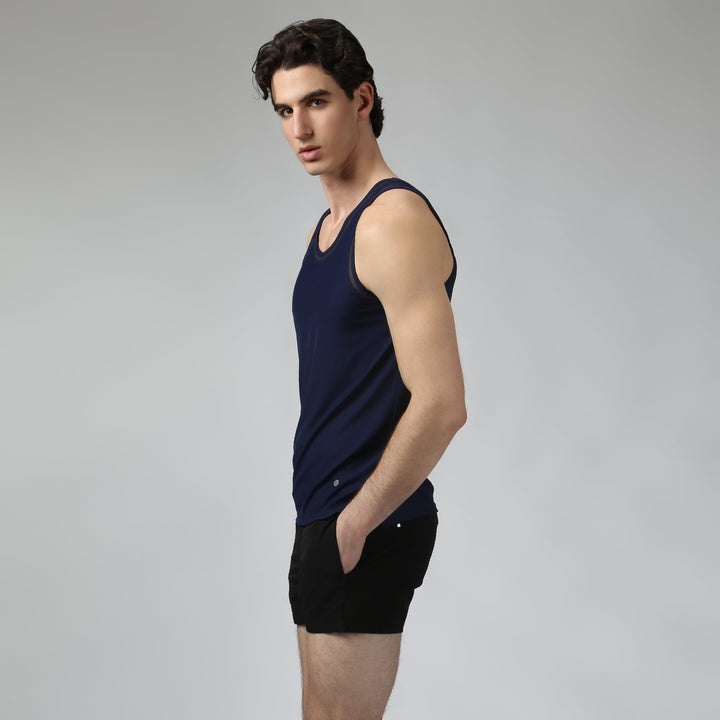 Sapphire Blue Tempo Training  Tank - Parke & Ronen