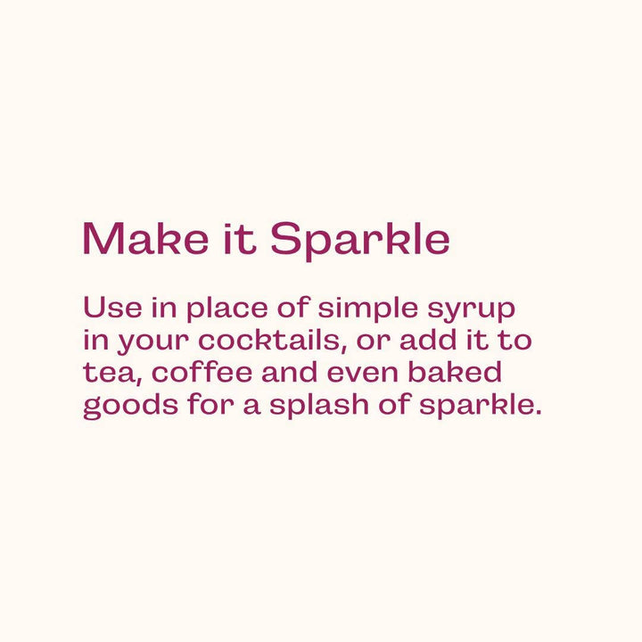 Glitter Simple Syrup, 16 fl oz with Edible Glitter