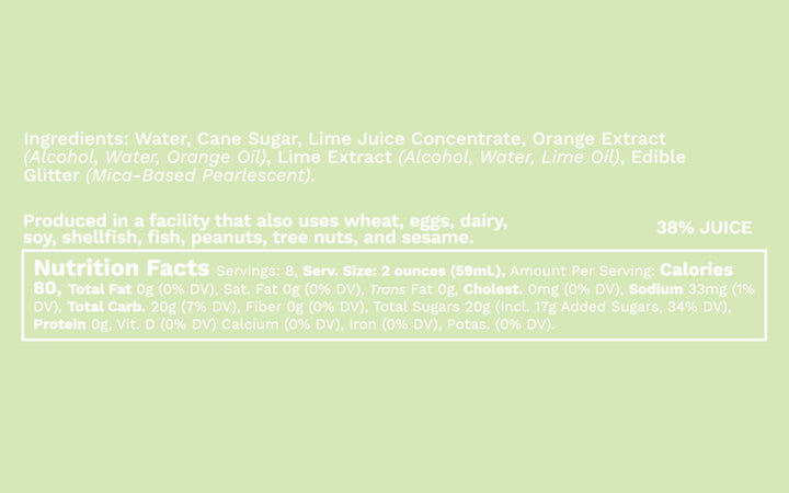 Glitter Margarita Mixer, 16 fl oz