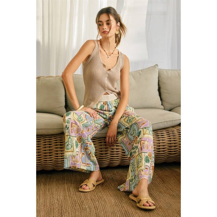 Offshore Decorative Knit Waist Pants