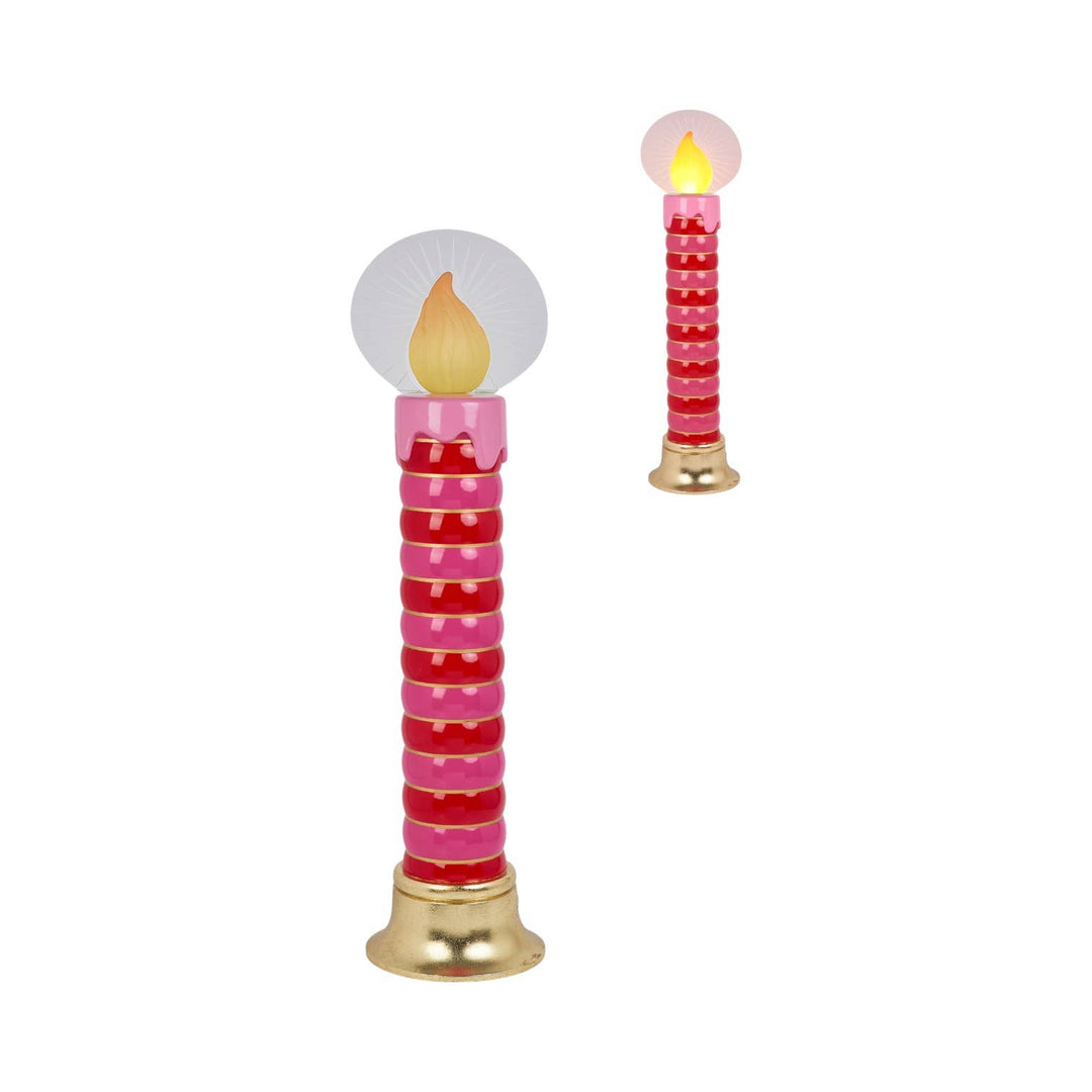 40.5in Vintage Red LED Candle Display