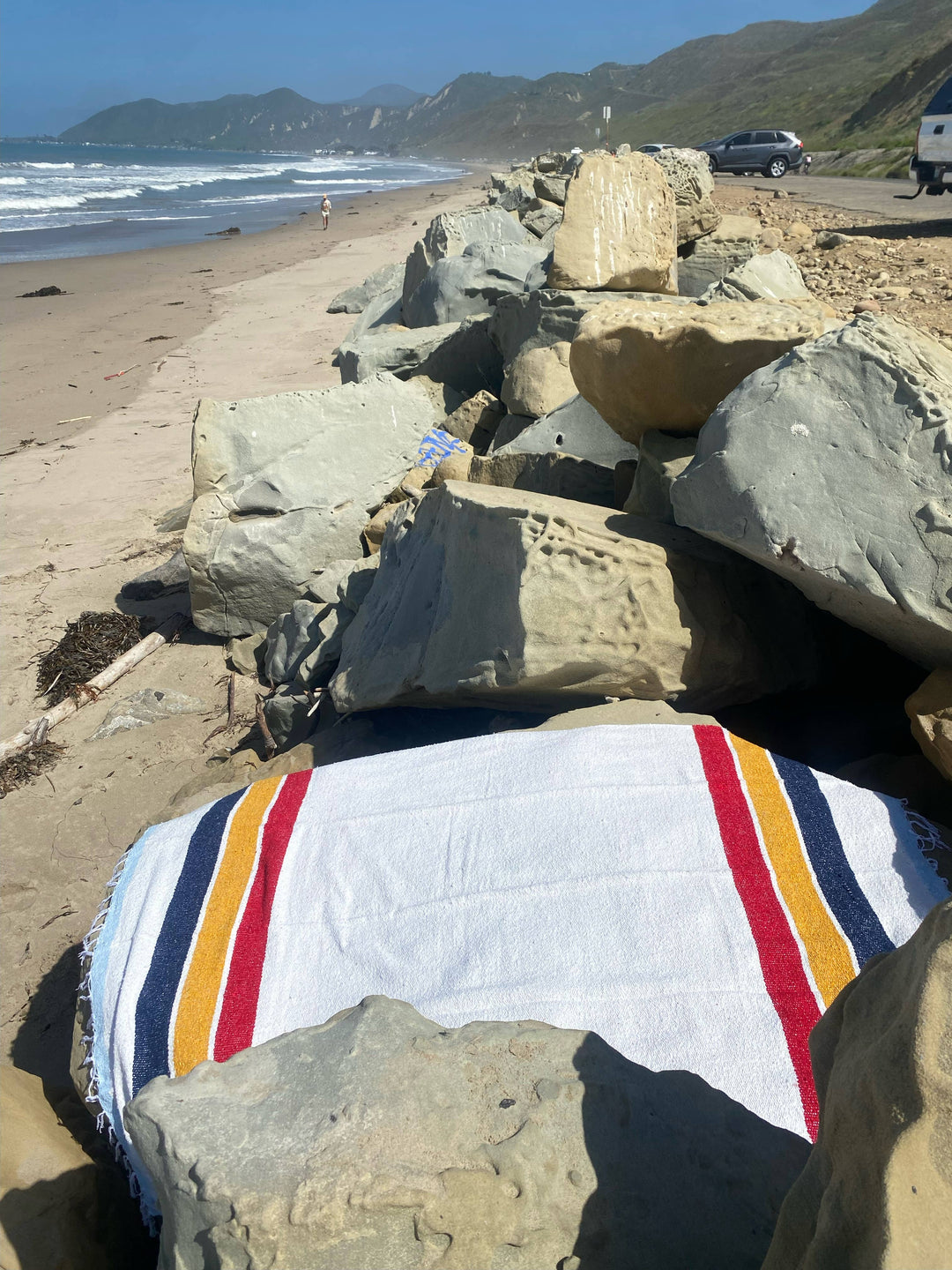 Vintage Camp - Recycled Throw Blanket