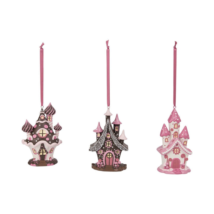 Candy House Ornament - 3 Colors