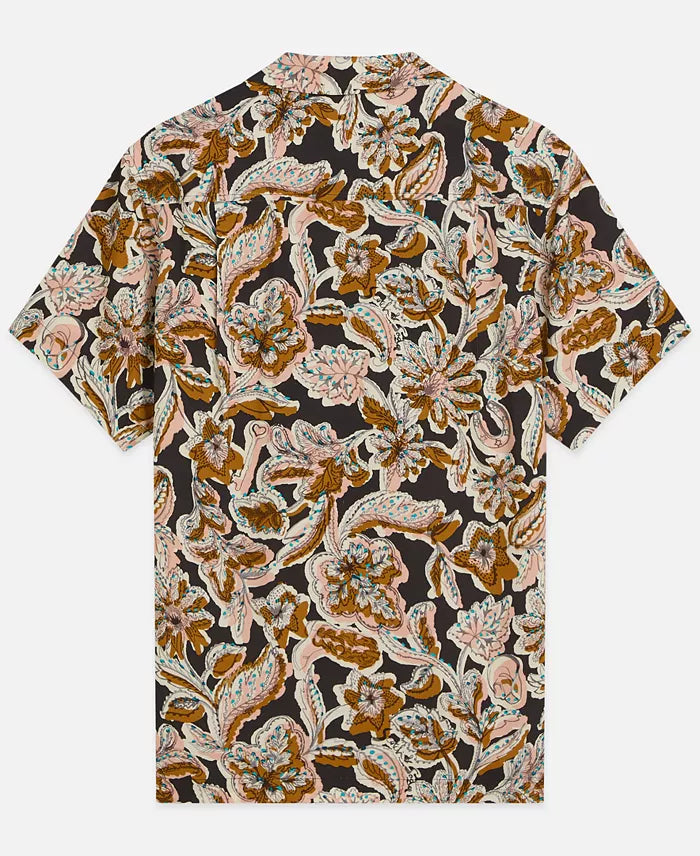 Printed Viscose Regular-Fit Short-Sleeved Shirt Lucky Bandana Multi