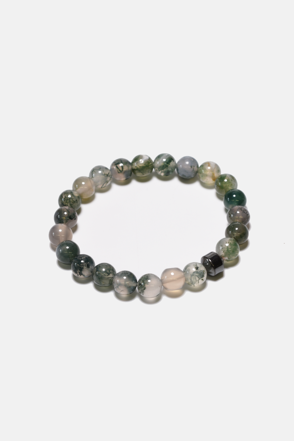 Moss Agate 8mm Bracelet
