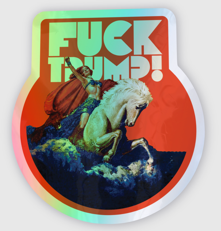 WARRIOR F TRUMP HOLOGRAPH sticker