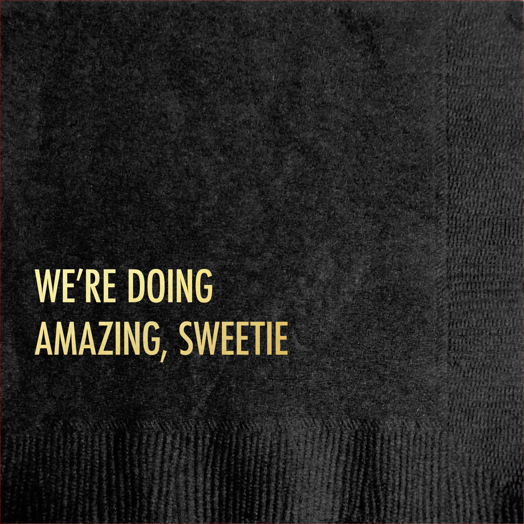 Doing Amazing - Funny Cocktail Napkin