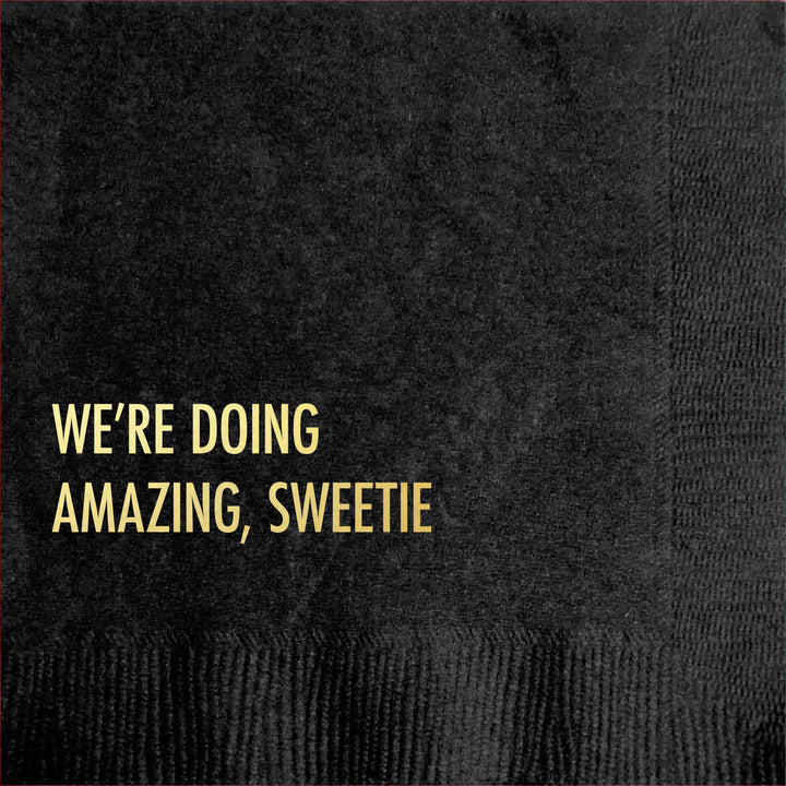 Doing Amazing - Funny Cocktail Napkin