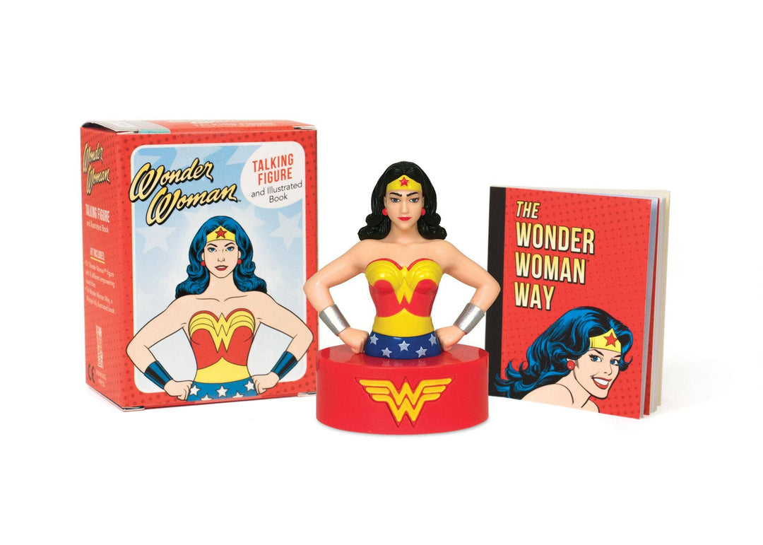 Wonder Woman Talking Figure And Illustrated Book