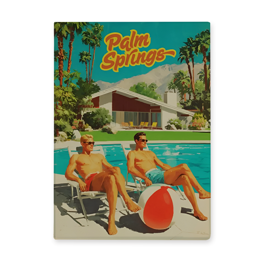 Cutting Board - Guys Sun Bathing Palm Springs