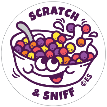 Saturday Morning Cartoons EverythingSmells Scratch & Sniff Stickers
