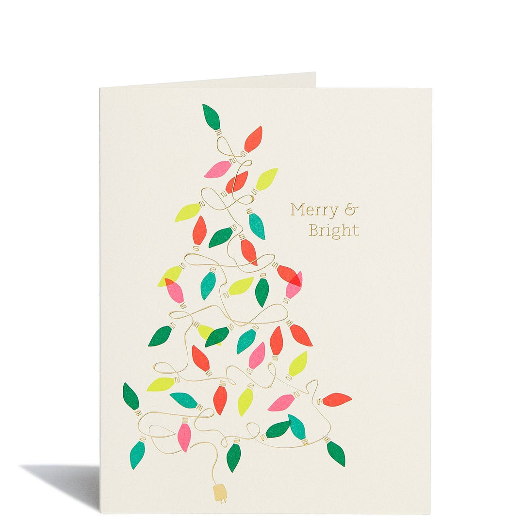 Tree Lights Foil Card