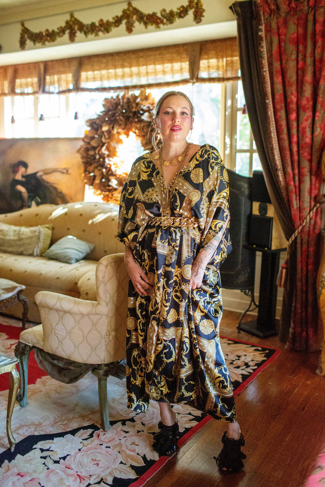 Voglia Nera Caftan Kaftan Dress