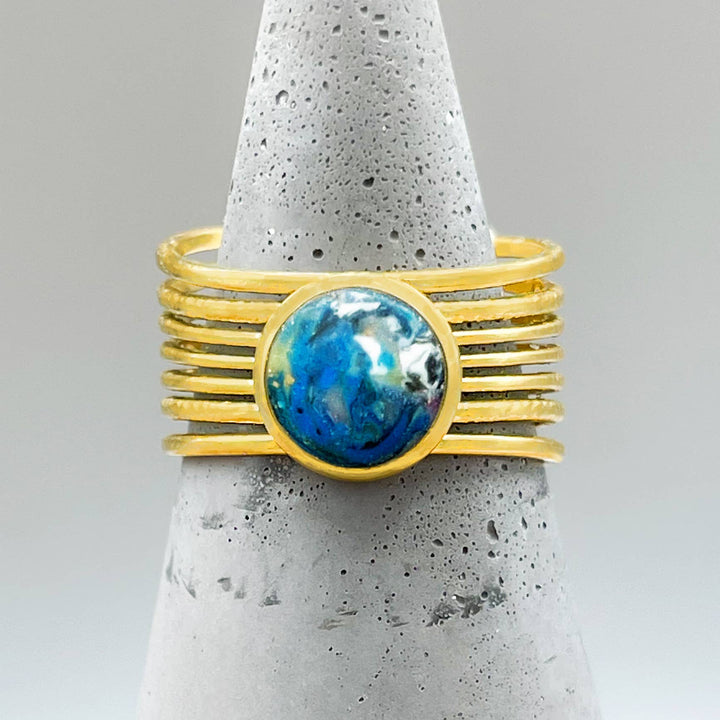 The Globe Handmade Adjustable Ring
