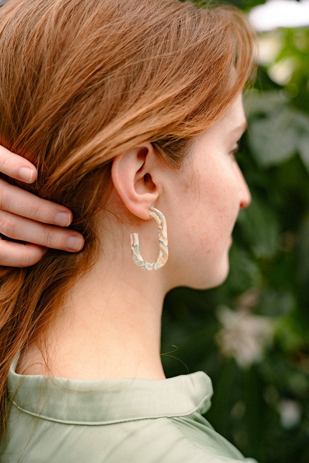 Jenna Hoops - Creamsicle Mint