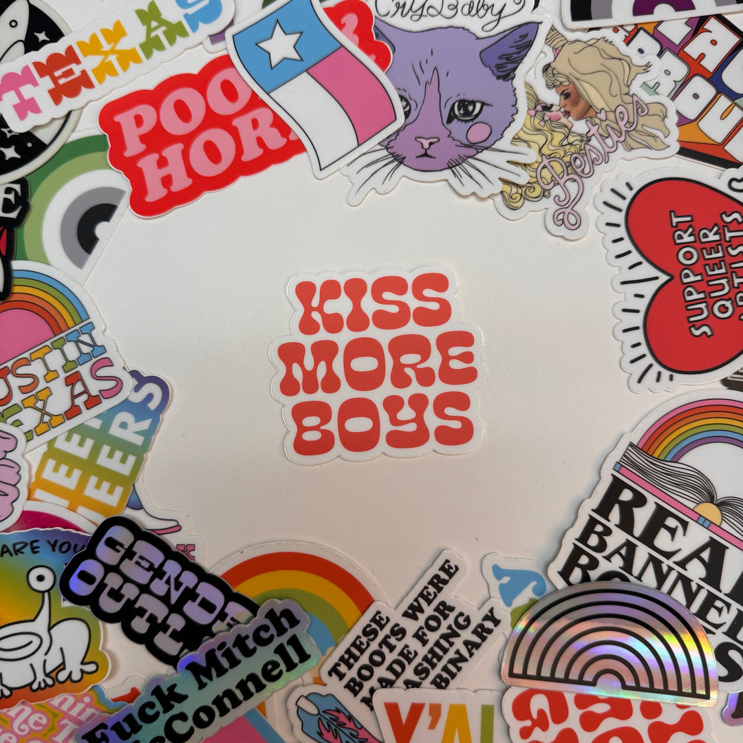 Kiss More Boys - Sticker