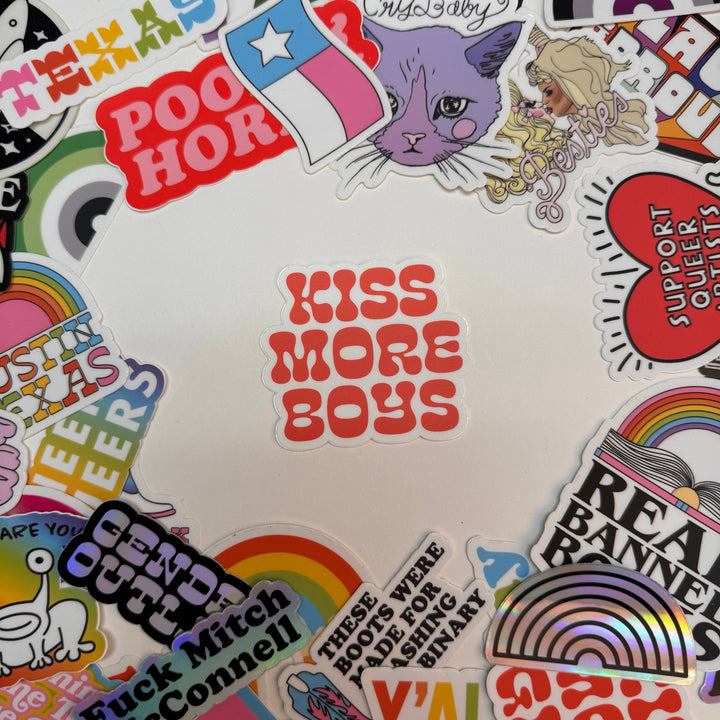 Kiss More Boys - Sticker