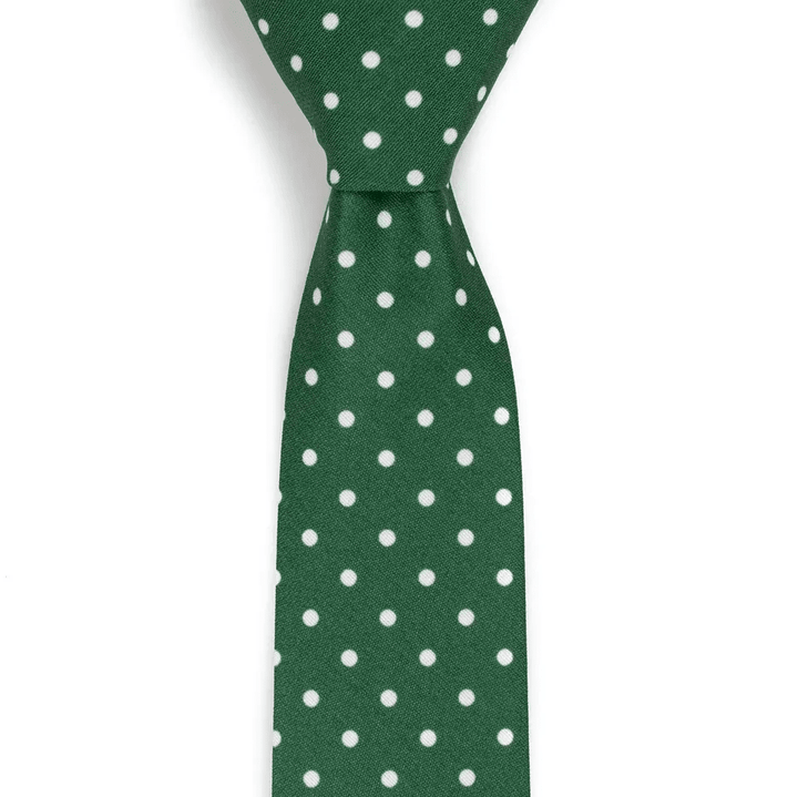 Dublin - Green Polka Dot Tie