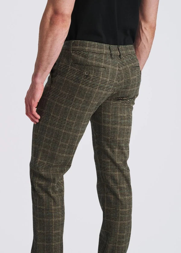 Wool-Look Stretch Knit Tailored Pants