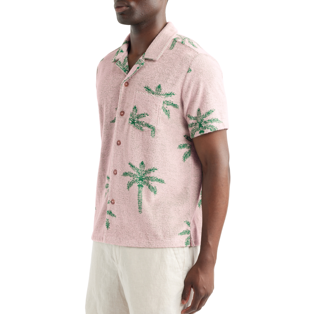 Towel Terry Resort Shirt Pink