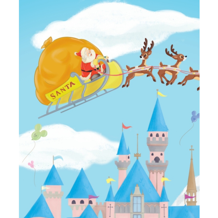 Little Golden Book Santa Stops at Disneyland