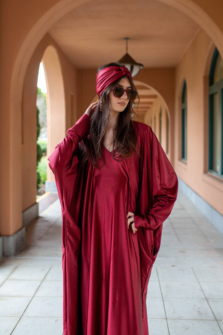 Gracie Caftan in Deep Rust