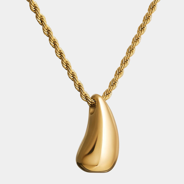Dewy Pendant Gold Necklace