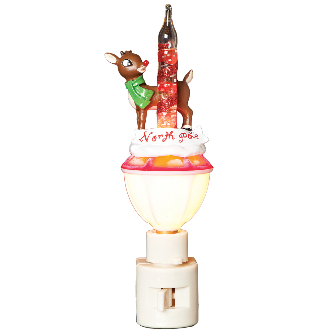 Rudolph North Pole Bubble Swivel Plug-in Nightlight