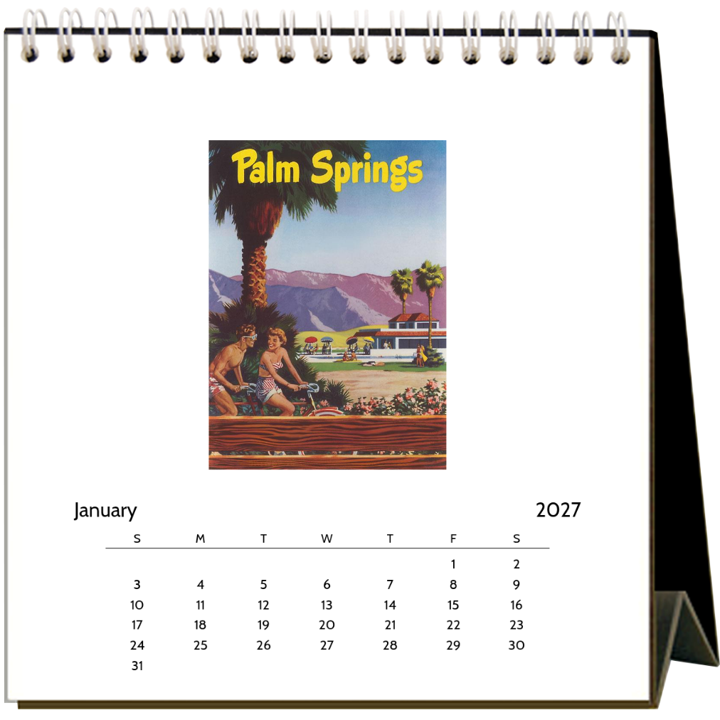 Palm Springs 2027 Desk Calendar