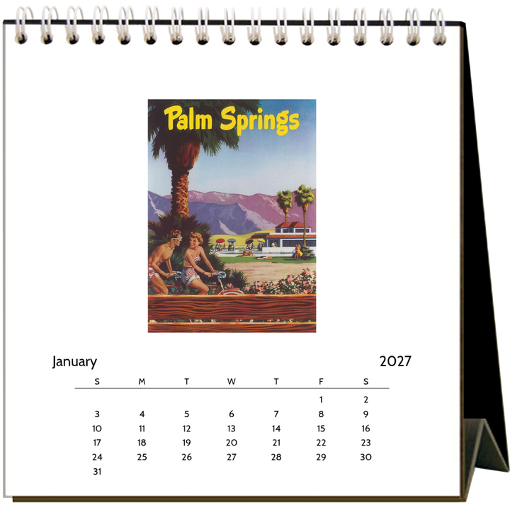 Palm Springs 2027 Desk Calendar