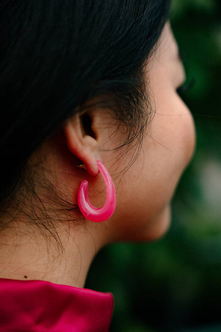 Julie Hoops - Berry Pink