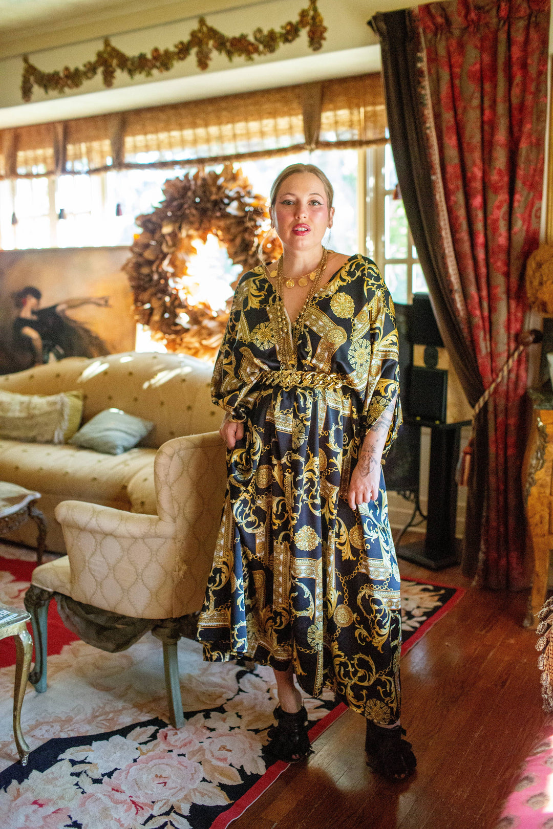 Voglia Nera Caftan Kaftan Dress