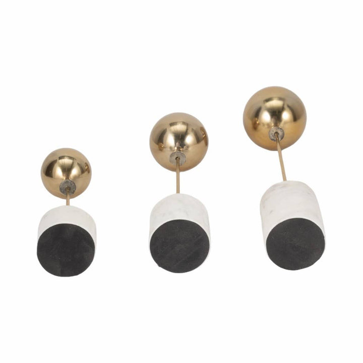 Metal Balloon Sculptures Set of 3