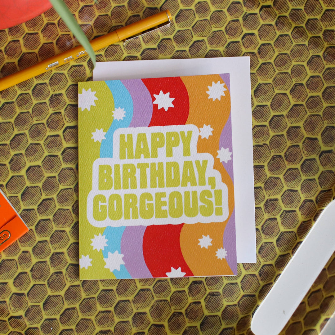 GORGEOUS BIRTHDAY - greeting card