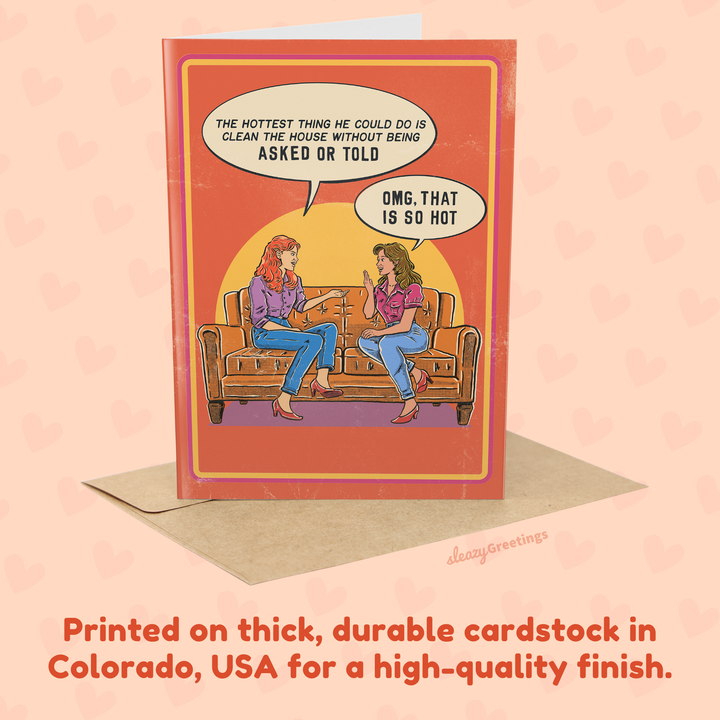 Hottest Thing He Could Do - Vintage Valentine's Day Card
