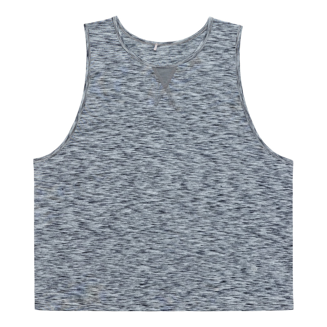Heather Grey Melange Training Camp Muscle Tee - Parke & Ronen