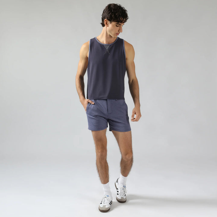 Holler 5" Solid Stretch Shorts Heather Black