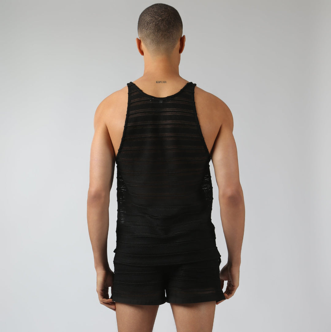 NEW- Black Sundown Knit Tank - Parke & Ronen