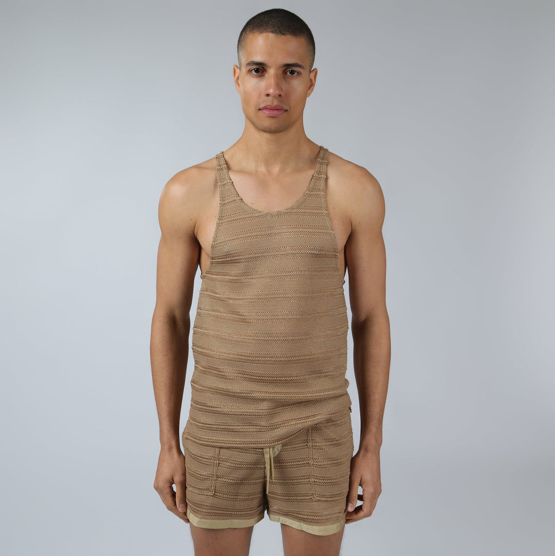 NEW- Sun Tan Sundown Knit Tank - Parke & Ronen